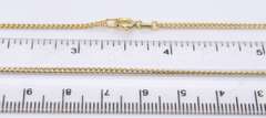 Simple Yellow Gold Curb Link Chain Necklace