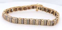 Powerful Diamond Bracelet in Yellow Gold