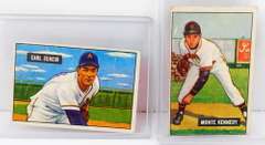 2 Bowman Gum 1951 Baseball Cards
