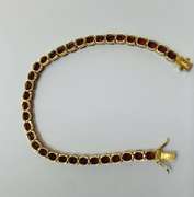 16.0+ Carat Ruby Tennis Bracelet in 14kt Gold