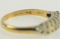 14K Yellow Gold Vintage NOS 1950's Tiered Band Setting Ring