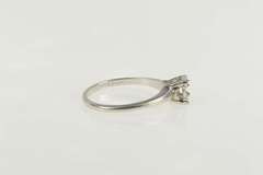14K White Gold Vintage NOS 1950's Engagement 3.5mm Setting Ring