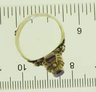 Vintage Sterling Silver Amethyst Ring