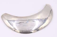 Vintage Sterling Silver Half Moon Pendant
