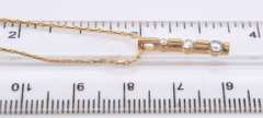Dazzling Yellow Gold 3 Stone Diamond Journey Pendant on Chain