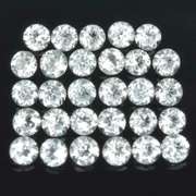 Glittering 6.10ct UNHEATED diamond white Topaz set
