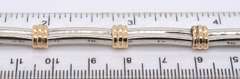 Gorgeous Two Tone Gold Station Bracelet
