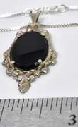 Sterling Silver Onyx Pendant