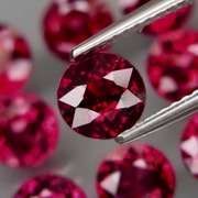 9.97ct premium cherry pink Rhodolite Garnet set