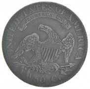 1825 Capped Bust Half Dollar Planchet Cutter Error 101