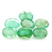 Oval cut 9.04ct Zambian Emerald set