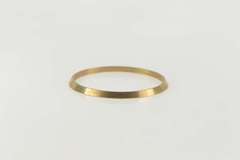 14K Yellow Gold Vintage NOS 1950's Grooved Wedding Band Ring