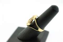 Wicked 18k Yellow Gold Spiraling Diamond Ring
