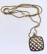 Sterling Silver Black Spinel Woven Pendant With Italian Snake Chain