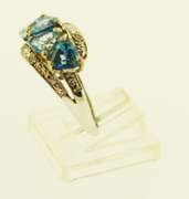 Sterling Silver blue Topaz Ring