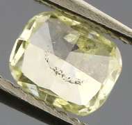 Rare .32ct cushion cut canary yellow Diamond