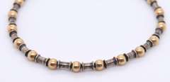 Vintage Sterling Silver Beaded Necklace w Matching Bracelet