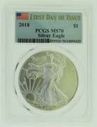2018 PCGS MS70 Silver American Eagle Dollar