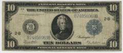 Nicer 1914 Series Large Size $10 Federal Reserve Note (2-B)