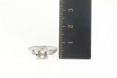 14K White Gold Vintage 1950's NOS 5.6mm Engagement Setting Ring