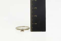 14K White Gold Vintage NOS 1950's Engagement 2.5mm Setting Ring