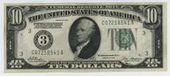 Gem CU Series of 1928 $10 Federal Reserve Note (3)