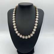 Eye-Catching 18kt Gold Filled Necklace with 14cts NATURAL DIAMONDS