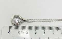 Beautiful Heart Center Stone Silver Pendant