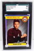 Graded Derek Jeter 1992 Front Row Promo Baseball Card