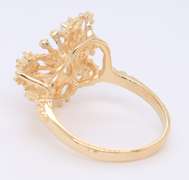 Attractive Yellow Gold opal Butterfly Ring