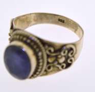 Sterling Silver Purple Gemstone Ring