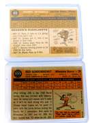 2 Vintage Topps Baseball Cards
