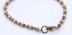 Vintage Sterling Silver Beaded Necklace w Matching Bracelet