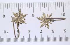 Sterling Silver Snow Flakes Earrings