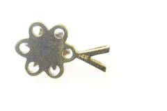 14K Yellow Gold Flower Diamond Flower Cluster Pendant