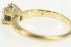 14K Yellow Gold 1940's Diamond Solitaire Promise Engagement Ring