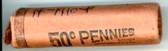 Roll of 1910 Lincoln Wheat Cents