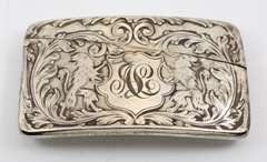 Distinguished Match Safe in Sterling Silver