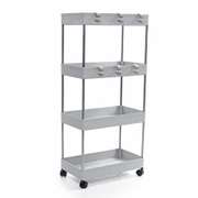 4 Tiers Slim Trolley Storage Holder Rack Organizer