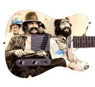 Cheech And Chong Up In Smoke Still Smoking Graphics Photo Poster Signed Guitar
