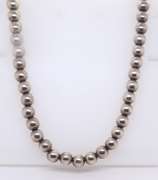 Vintage Sterling Silver Ball Beads Necklace