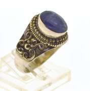 Sterling Silver Purple Gemstone Ring