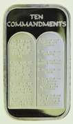 Ten Commandments 1oz .999 Fine Silver Bar in a Case