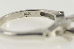 14K White Gold Vintage NOS 1950's 5.0mm Engagement Setting Ring