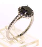 Sterling Silver Round Color Stone Ring
