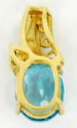 Pretty 10K Blue Topaz Pendant