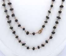 Edgy & Cool 14kt RG Andrea Fohrman Black Diamond Necklace