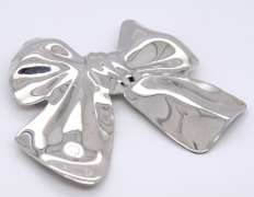 925 Sterling Silver Bow Pin Brooch