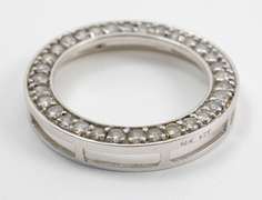 Popular White Gold Diamond Circle Pendant