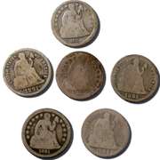 1841 O 1851 O 1857 1884 S 1891 O &S Seated Dimes